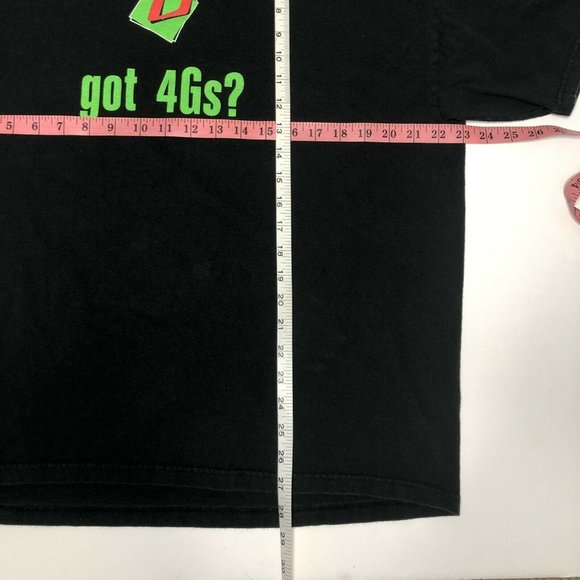 Y2K Kennedy Space Center T Shirt "Train Like an Astronaut" 4Gs Tech Black XL - Picture 7 of 8